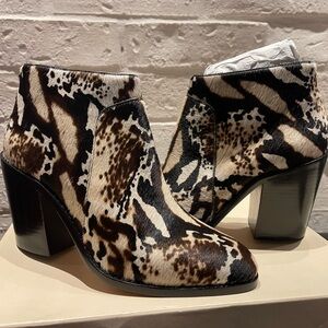 NEW Loeffler Randall Calf Hair Ankle Boots 8